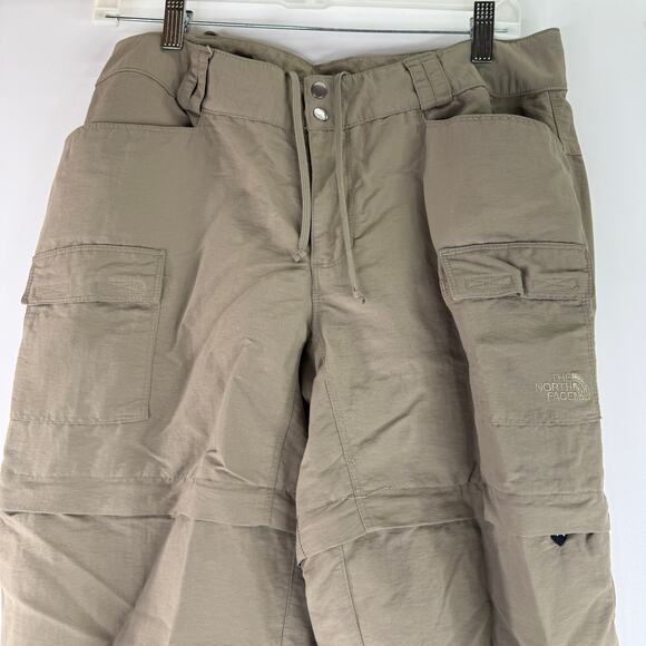 The North Face Women's Nylon Khaki Hiking Convertible Shorts / Pants Size 10 - Picture 8 of 9